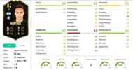 Lautaro Martinez' FUT 20 in-game stats. Image courtesy: FUTBIN